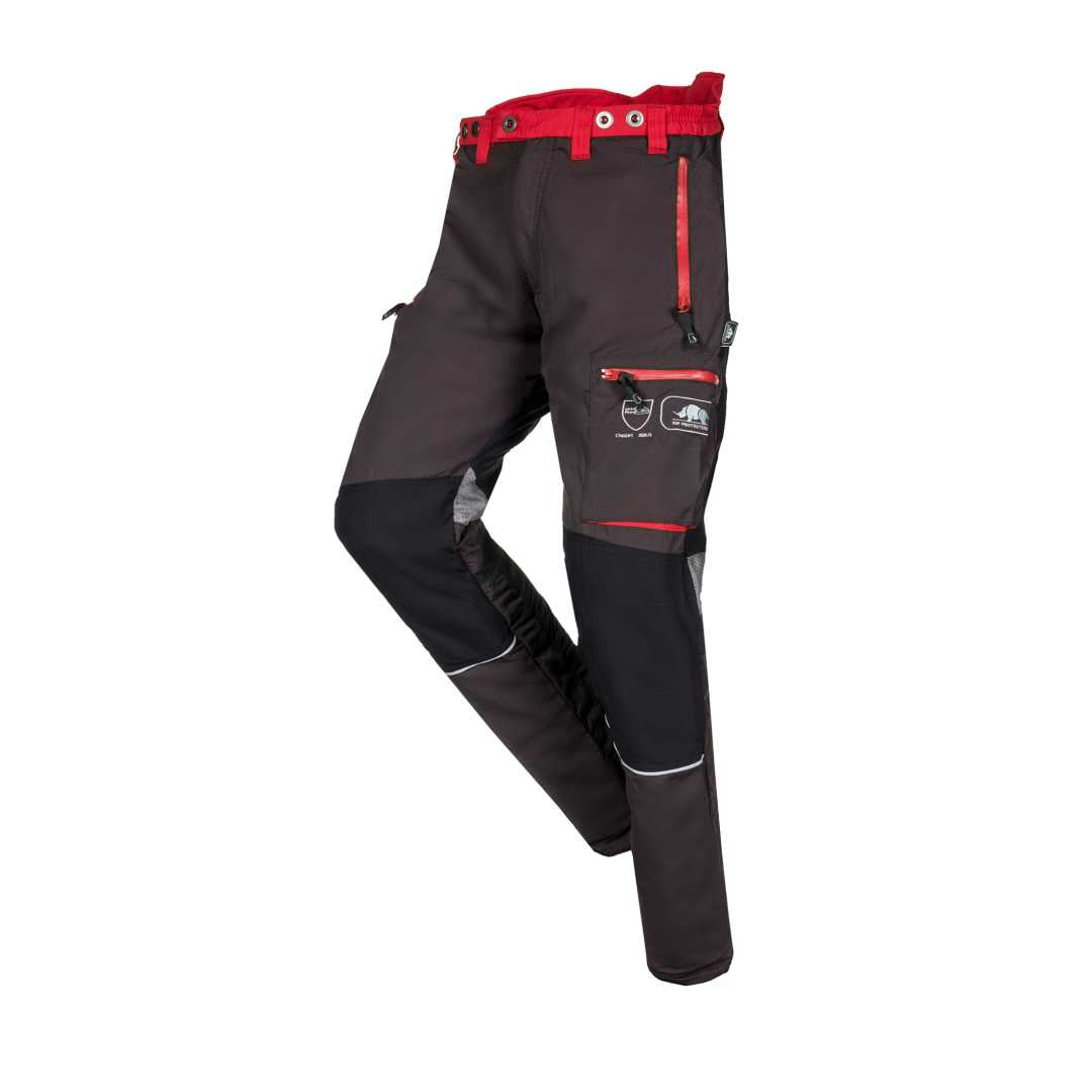 SIP Protection Innovation Chainsaw Pants Grey/Red The Arborist Store