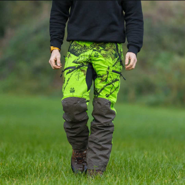 Arbortec Breatheflex Pro Realtree Chainsaw Pants Type A Class 1 - Lime in Use