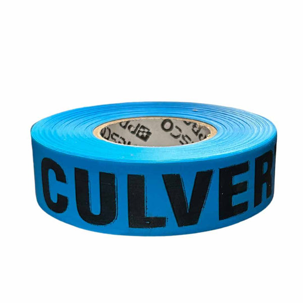 Presco Polar Glo Premium Flagging Tape - Culvert Blue Glo
