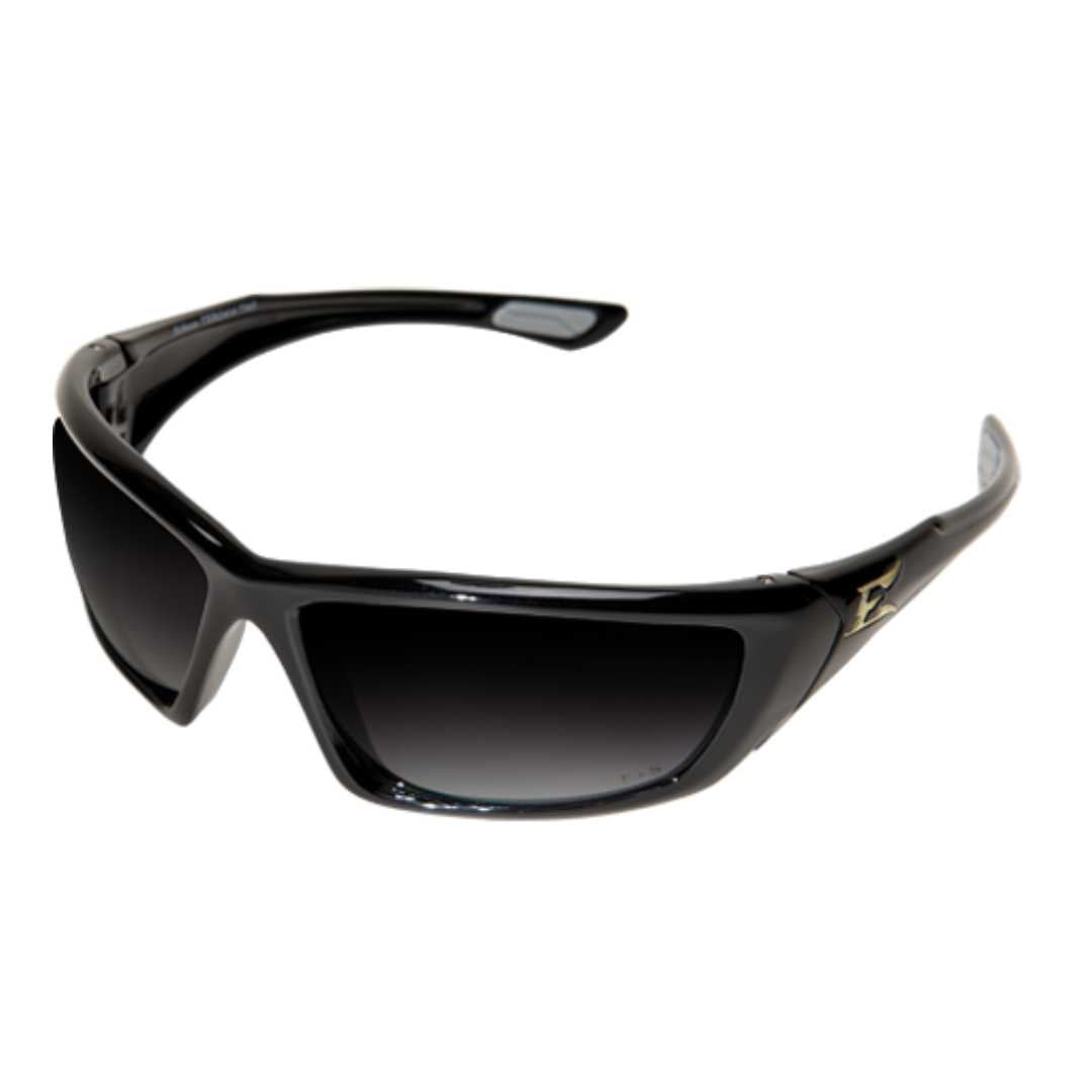 Angler Black Safety Glass with Smoke Grey Polarized Lenses