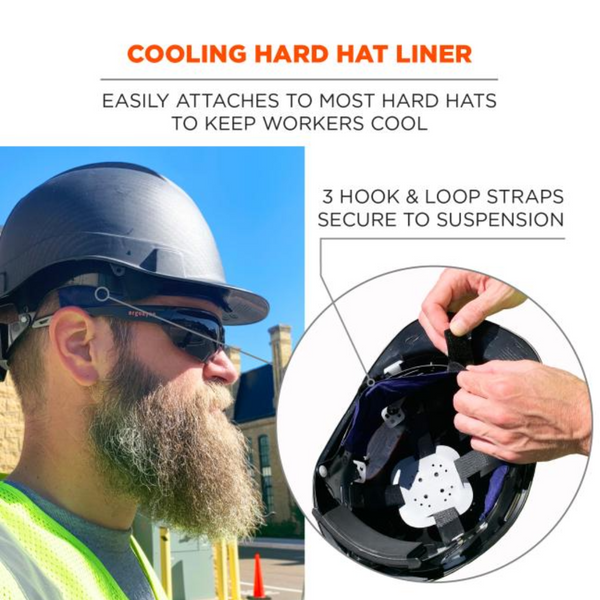 Ergodyne Chill-Its Evaporative Cooling Hard Hat Liner How to