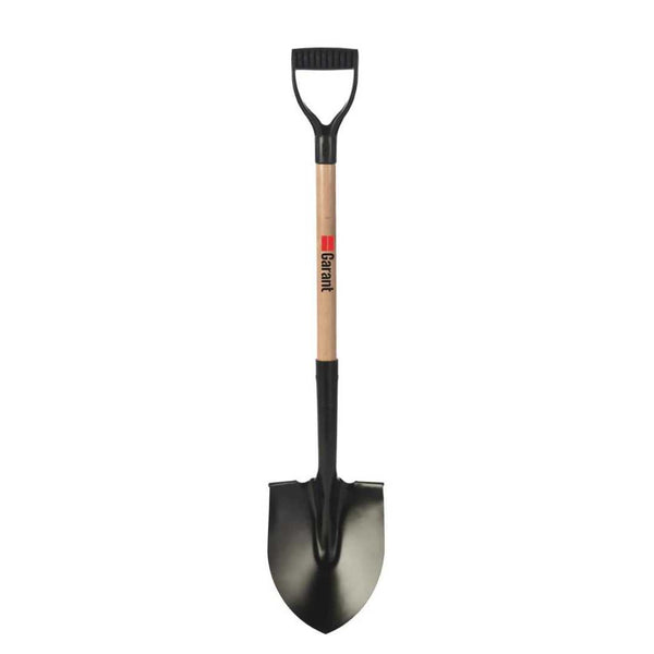 D-Grip Wood Handle Round Point Shovel