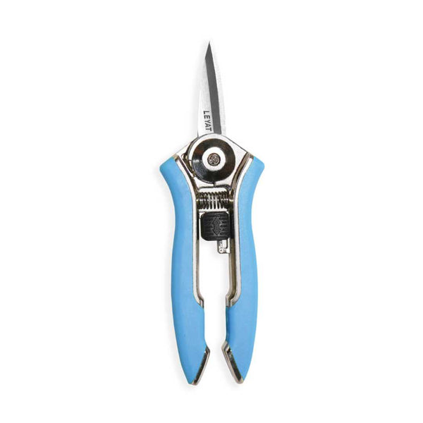 Leyat Happy Line Stainless Steel Fine Nose Pruners Blue