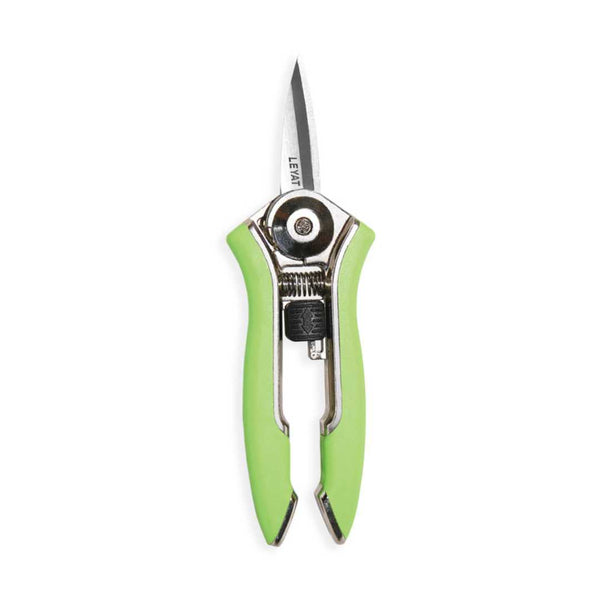 Leyat Happy Line Stainless Steel Fine Nose Pruners Green
