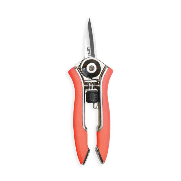 Leyat Happy Line Stainless Steel Fine Nose Pruners Red