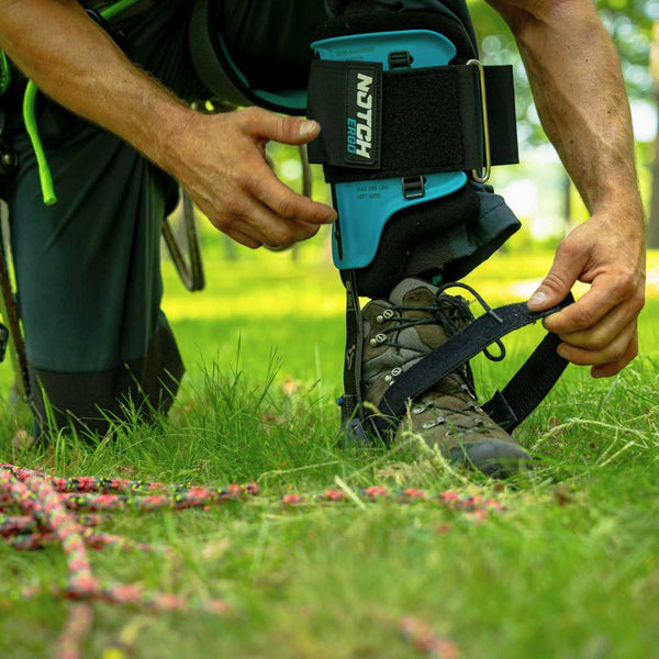 Notch Ergo Steel Climbers in Use