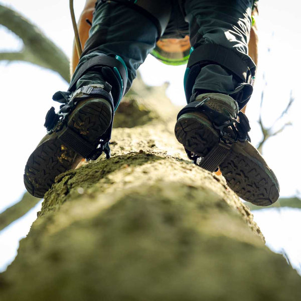 Notch Ergo Steel Climbers in Use