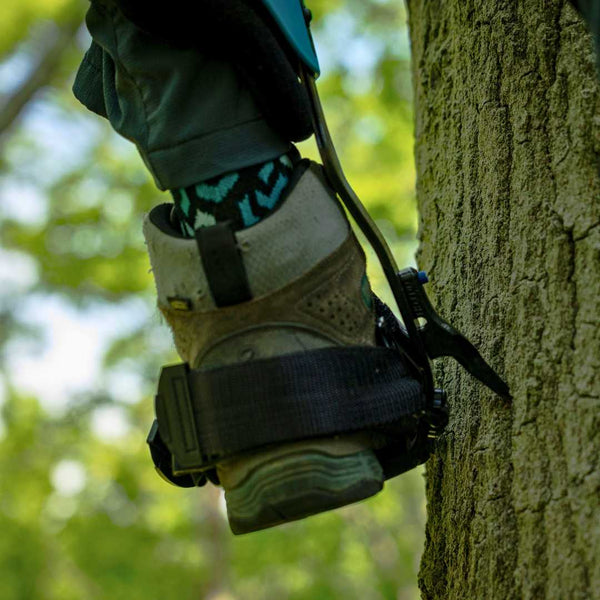 Notch Ergo Steel Climbers in Use