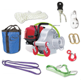 PCW3000  GX35 Gas Powered Pulling Winch Accessorized Package
