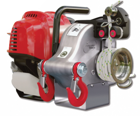 PCW4000 GX50 Gas Powered Pulling Winch Accessorized Package
