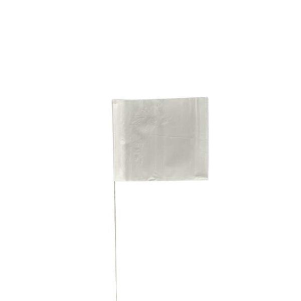 Presco Stake Flags (100 Pk) White