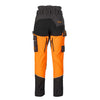 SIP Protection Samourai Chainsaw Pants Grey/Hi-Vis Orange/Black Back
