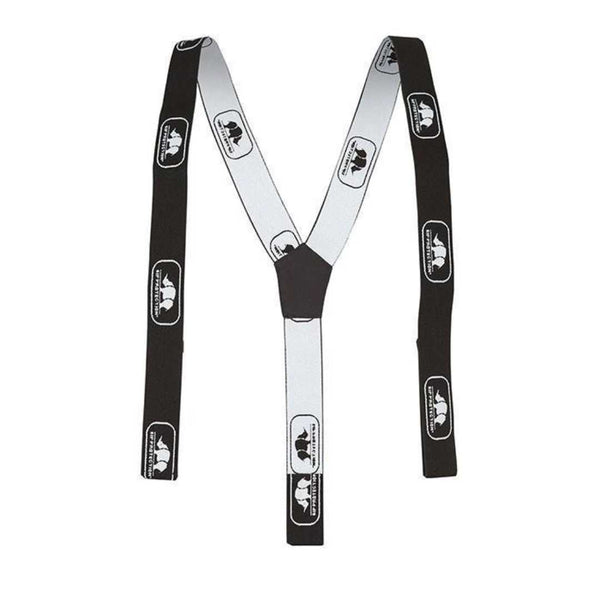 SIP Protection Suspenders with Velcro Loops, Black/White