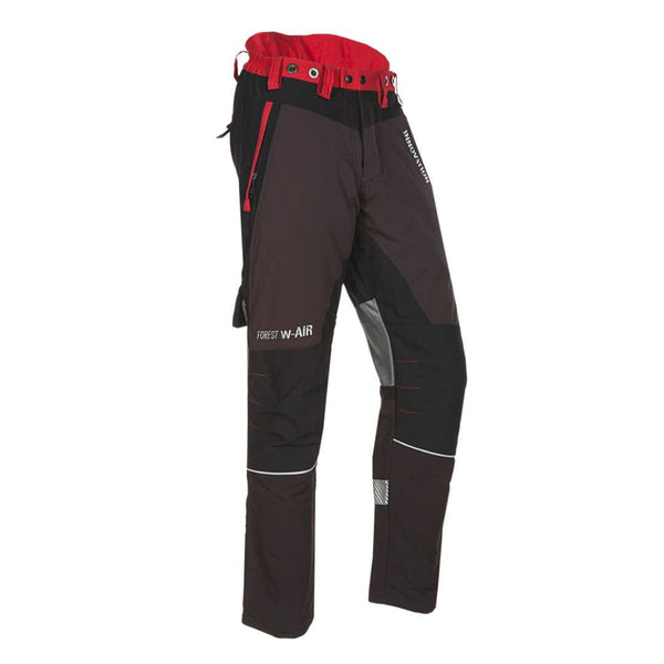 SIP Protection Forest W-AIR Chainsaw Pants Grey/Red- Medium