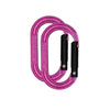 TEUFELBERGER miniME mini accessory carabiners 4kN Pink body/Black gate Pk of 2