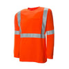 Long Sleeve Traffic T-Shirt  Safety Orange