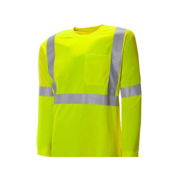 Long Sleeve Traffic T-Shirt  Safety Yellow