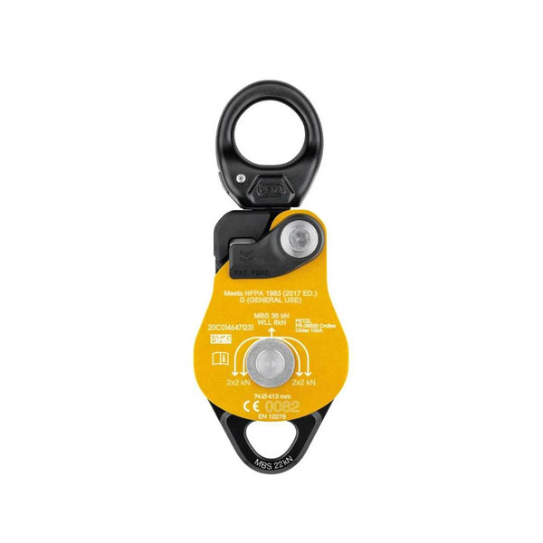 Yellow Petzl Spin L2 Back View