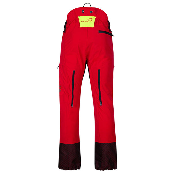 Arbortec Freestyle Chainsaw Pants Type C Red Back View