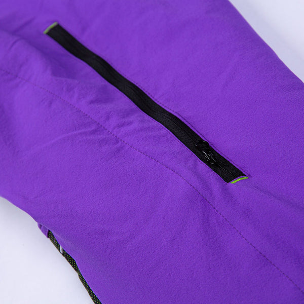 Arbortec Freestyle Chainsaw Pants Type C Purple Zipper Closeup