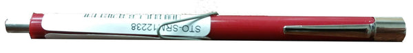 Side view of red pencil magnet
