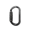 ELC Oval Black 25Kn Triple Lock Aluminum Carabiner