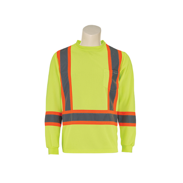Dynamic Safety Long Sleeved Traffic Shirt Yellow