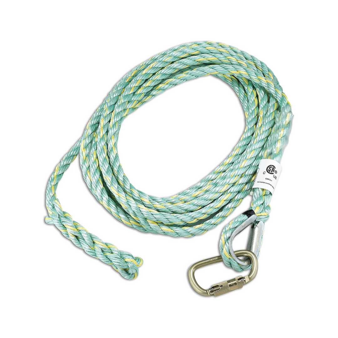 Kernmantle Rope Fall Protection Lifeline with 25ft Length