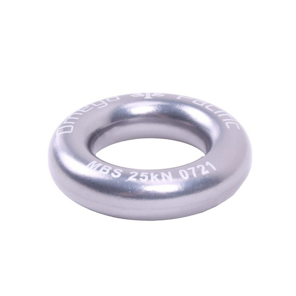Omega Pacific Small Aluminum Rappel Ring Gunmetal