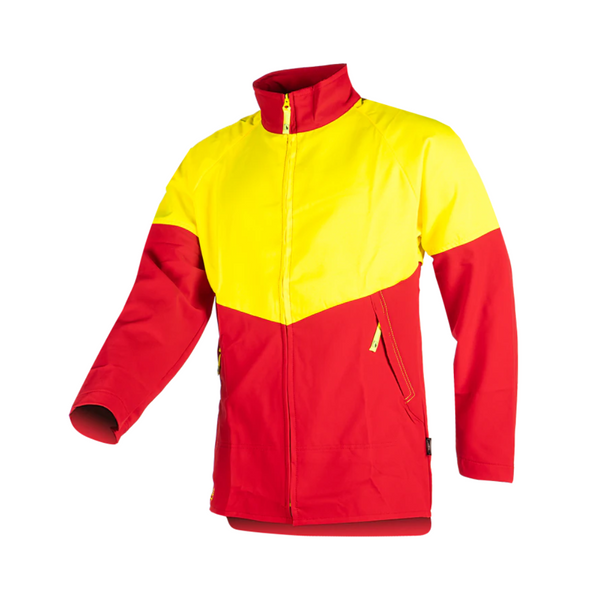 SIP Protection Flex Working Jacket RedHi-Vis Yellow Front Dynamic