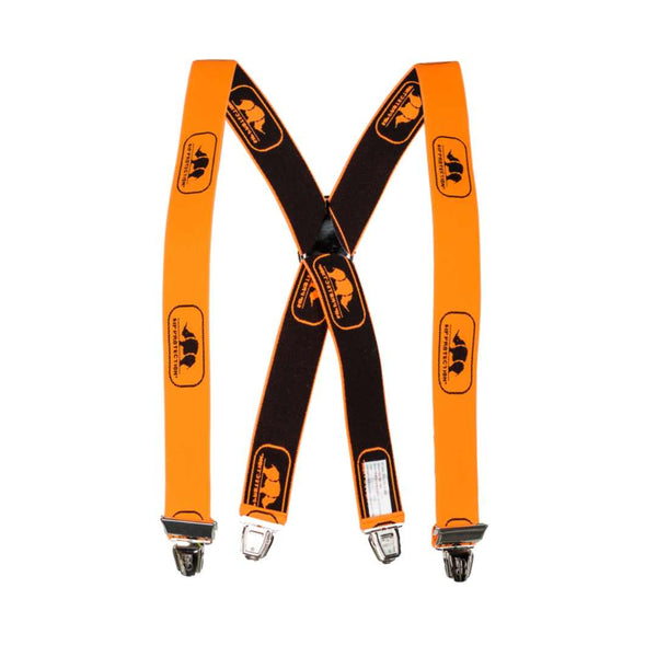 SIP Protection Suspenders with Clips, Orange/Black