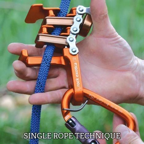 Orange Unicender Single Rope Technique