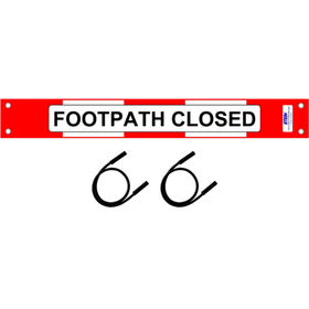 Footpath Closed Sign Kit